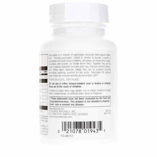 Pancreatin 8X 500 Mg, SNN